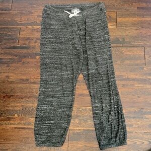 Monrow Charcoal Marled Drawstring Sweatpants Women’s